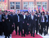 Thủ tướng Phạm Minh Chính dự lễ khai trương cặp cửa khẩu quốc tế Tân Nam – Meun Chey